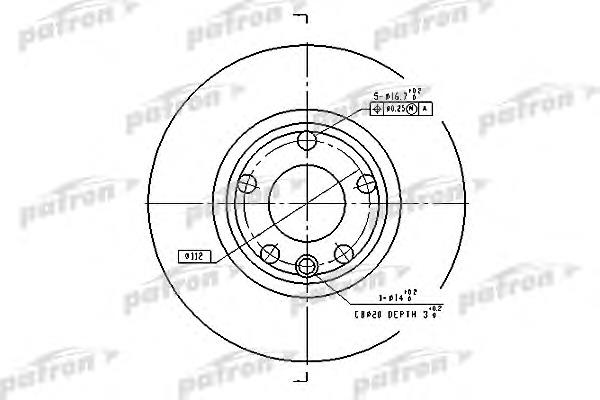 PBD2665 Patron freno de disco delantero