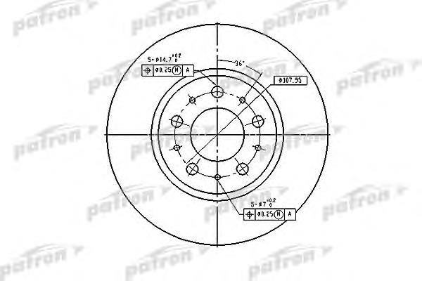 PBD2671 Patron freno de disco delantero