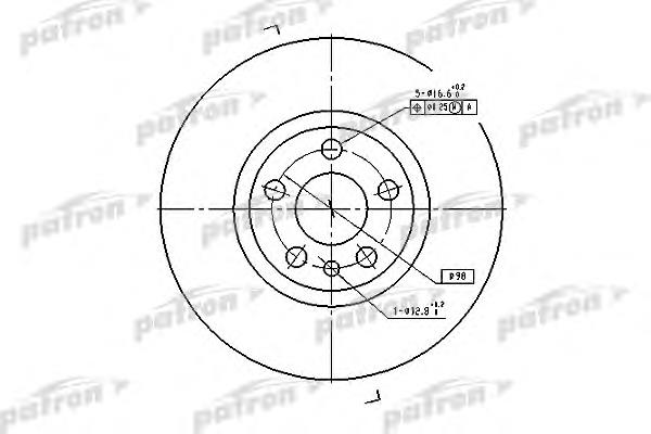 PBD2716 Patron freno de disco delantero