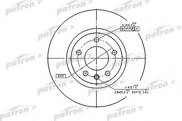 PBD2720 Patron freno de disco delantero