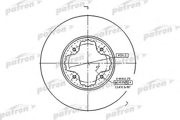 PBD2679 Patron freno de disco delantero