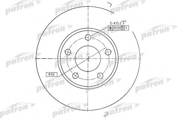 PBD2626 Patron freno de disco delantero