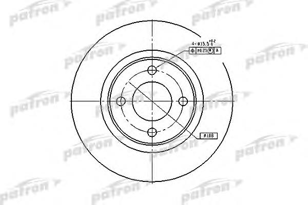 PBD2601 Patron freno de disco delantero