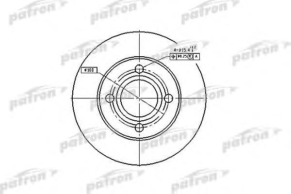 PBD1543 Patron disco de freno trasero