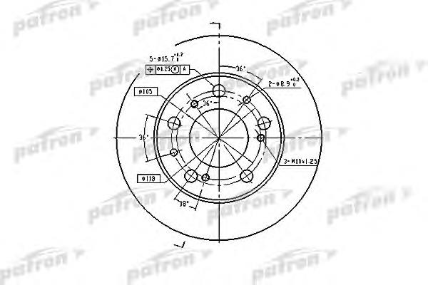 PBD1118 Patron freno de disco delantero