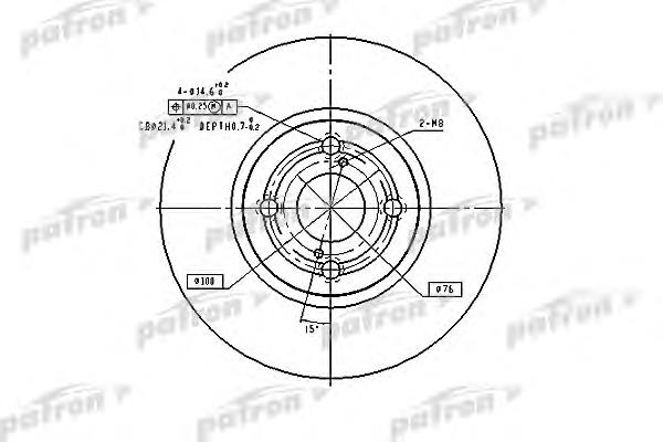 PBD9559 Patron freno de disco delantero