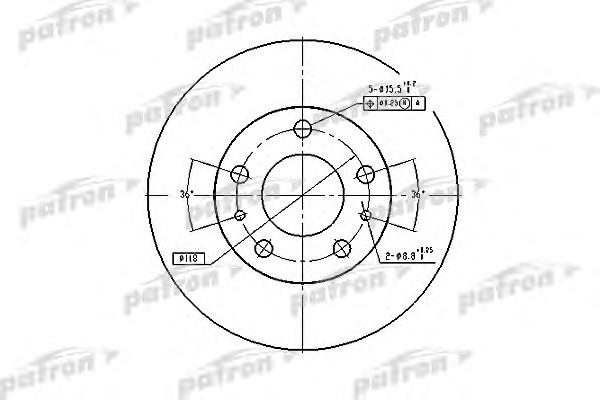 PBD7219 Patron freno de disco delantero