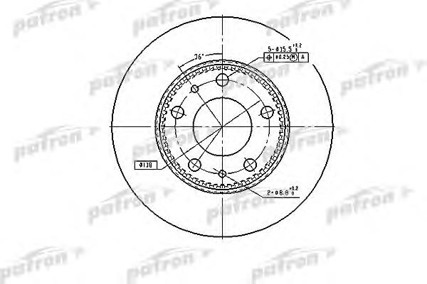 PBD7300 Patron disco de freno trasero