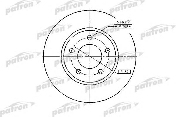 PBD53002 Patron freno de disco delantero