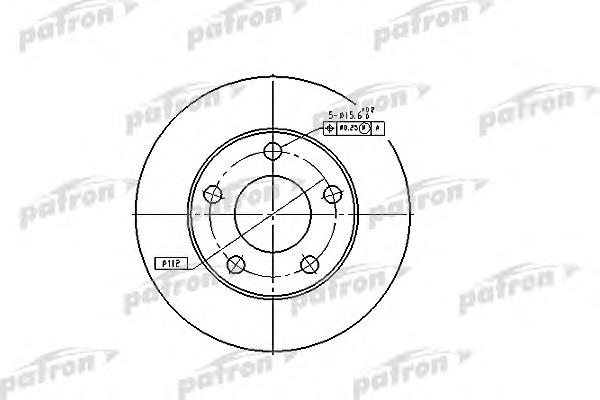 PBD4026 Patron disco de freno trasero