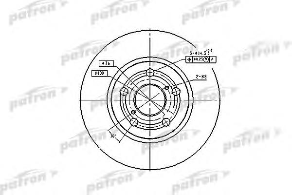 PBD2742 Patron freno de disco delantero