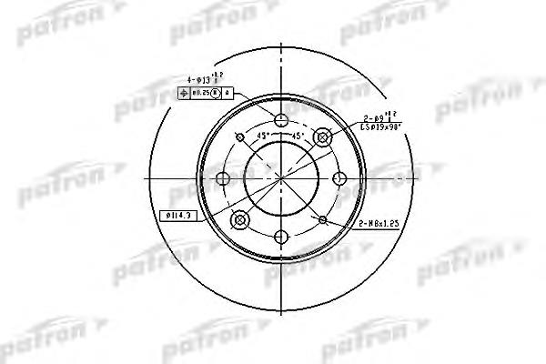 PBD4171 Patron freno de disco delantero