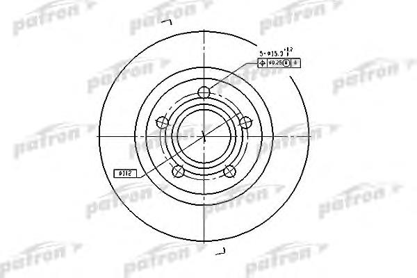 PBD4239 Patron disco de freno trasero