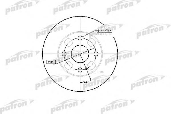 PBD4120 Patron disco de freno delantero