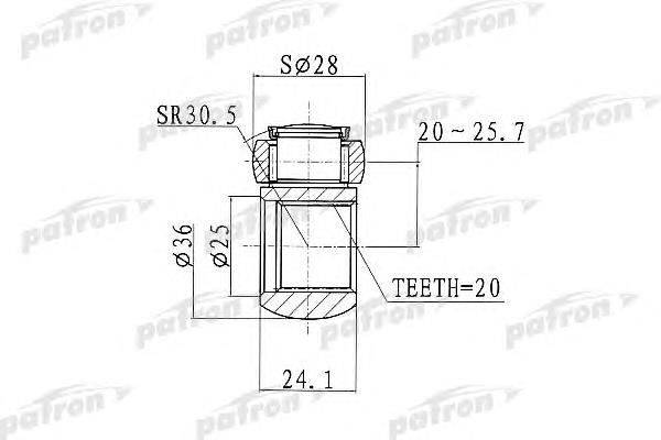 PTD001 Patron trípode, árbol de transmisión