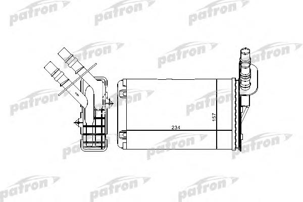 PRS2071 Patron radiador de calefacción