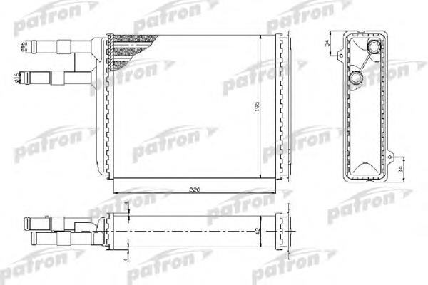 PRS2081 Patron radiador de calefacción