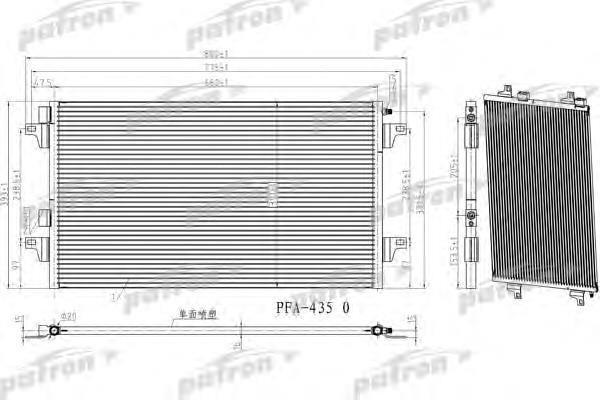 PRS1128 Patron condensador aire acondicionado