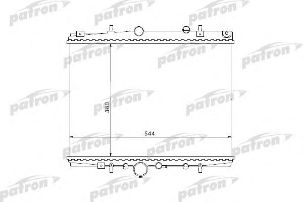 PRS3504 Patron radiador refrigeración del motor