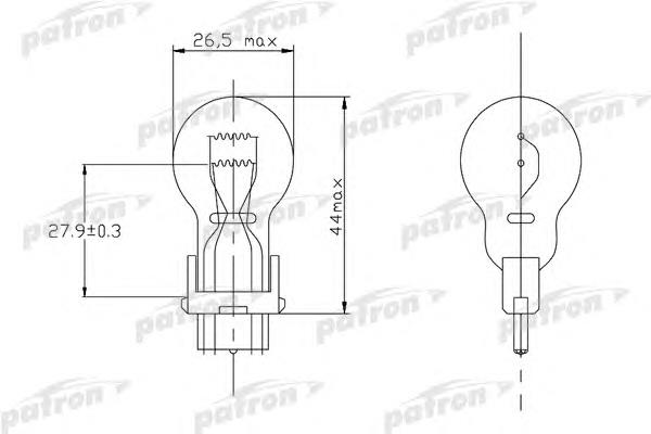 PLP277W Patron bombilla