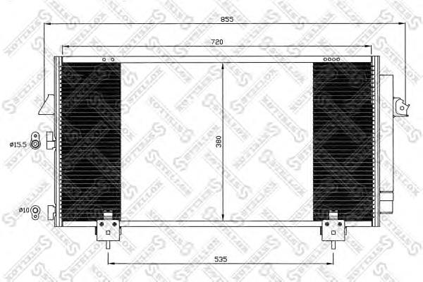 1045037SX Stellox condensador aire acondicionado