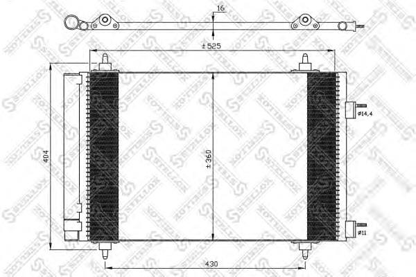 1045039SX Stellox condensador aire acondicionado