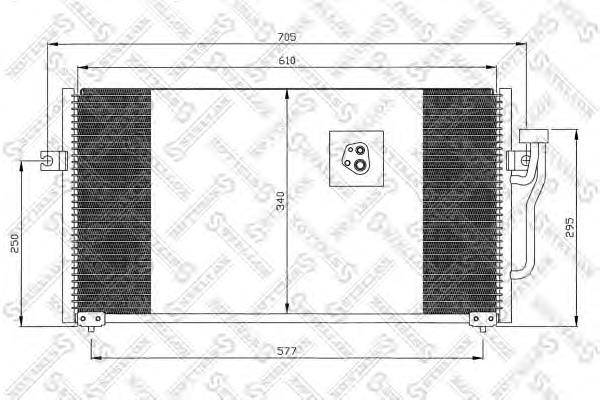 1045016SX Stellox condensador aire acondicionado