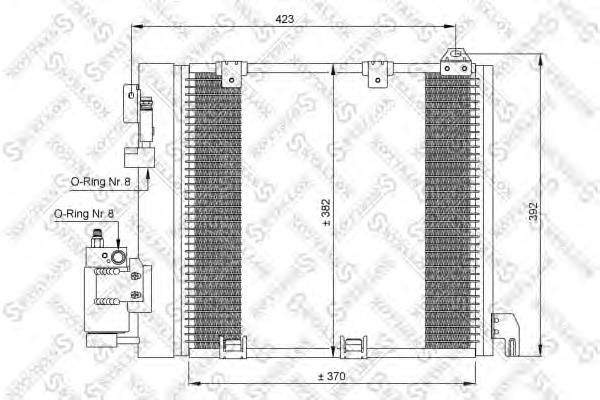 10-45058-SX Stellox condensador aire acondicionado