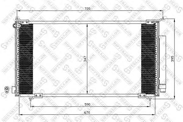 1045096SX Stellox condensador aire acondicionado