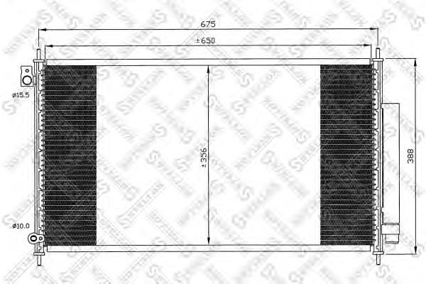 1045061SX Stellox condensador aire acondicionado