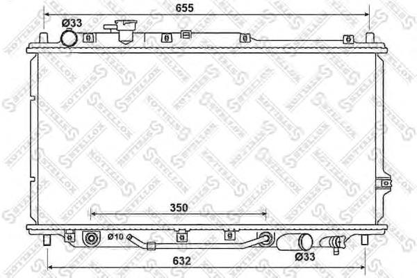 1025135SX Stellox radiador refrigeración del motor