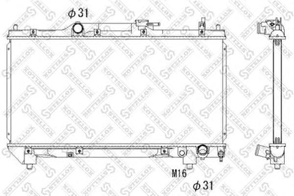 1025113SX Stellox radiador refrigeración del motor