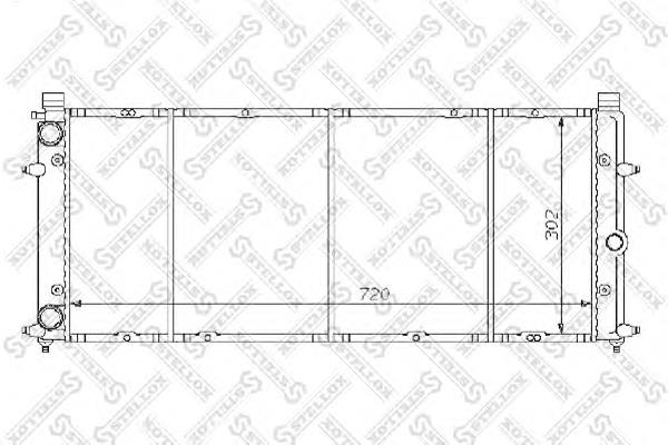 1025127SX Stellox radiador refrigeración del motor