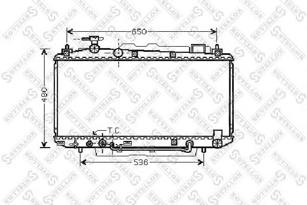 1025185SX Stellox radiador refrigeración del motor