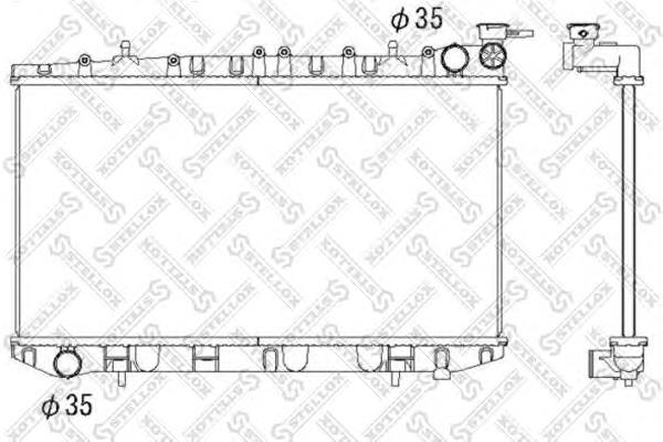 1025045SX Stellox radiador refrigeración del motor