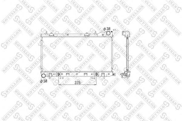 1025051SX Stellox radiador refrigeración del motor