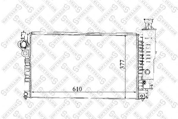 1025036SX Stellox radiador refrigeración del motor