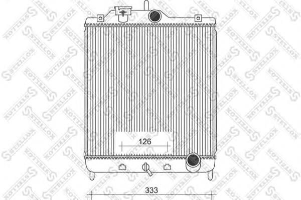 1025089SX Stellox radiador refrigeración del motor