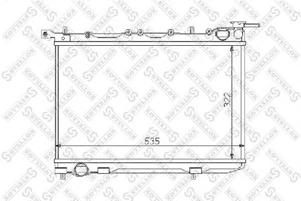 1025097SX Stellox radiador refrigeración del motor