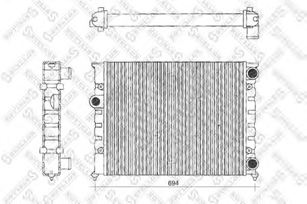 1025069SX Stellox radiador refrigeración del motor