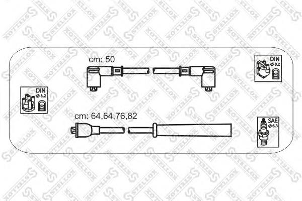 1038104SX Stellox juego de cables de encendido