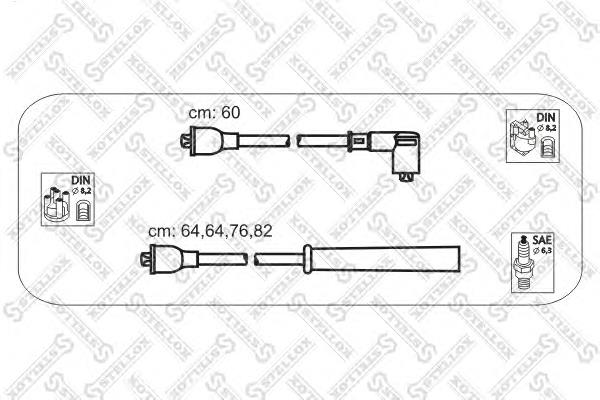 1038310SX Stellox juego de cables de encendido