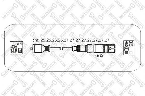 1038436SX Stellox juego de cables de encendido