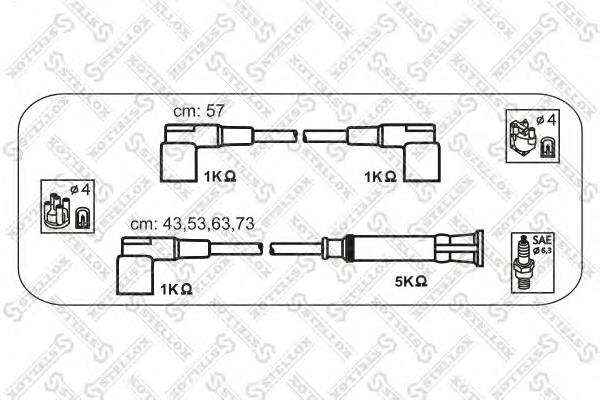 1038134SX Stellox juego de cables de encendido