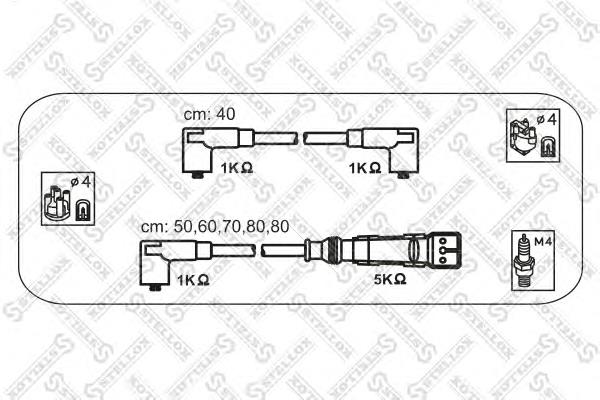 1038145SX Stellox juego de cables de encendido