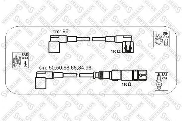 1038260SX Stellox juego de cables de encendido