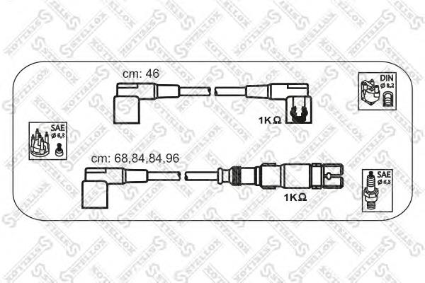 1038248SX Stellox juego de cables de encendido