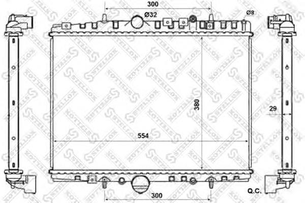 1025229SX Stellox radiador refrigeración del motor