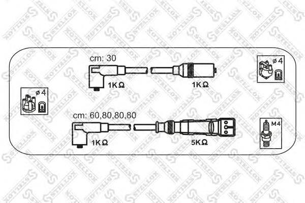 1031309SX Stellox juego de cables de encendido