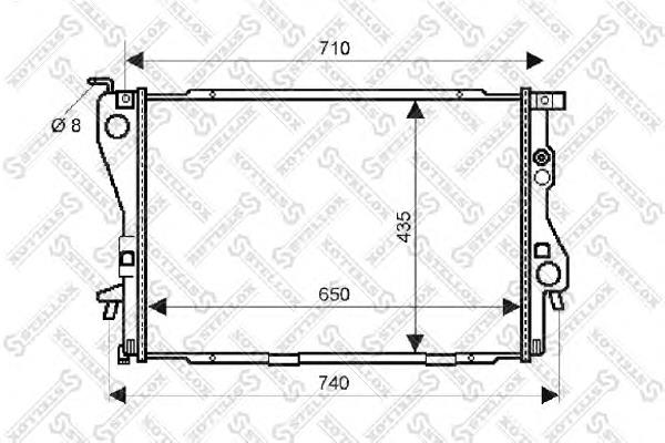 1025289SX Stellox soporte amortiguador delantero derecho